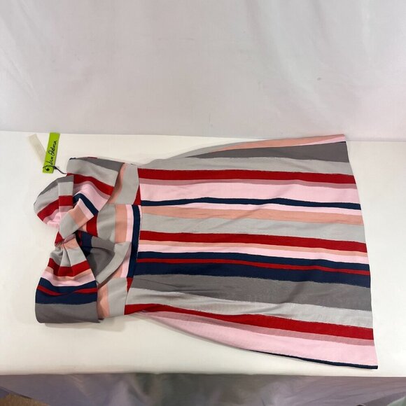 Sam Edelman Strapless Bow Mini Dress Womens Size 10 Multicolor Striped NWT - Picture 7 of 14